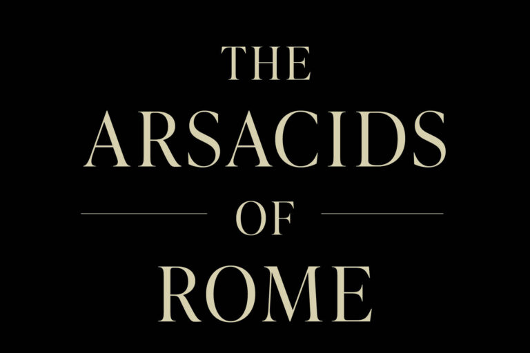 Part of the book cover of The Arascids of Rome, featuring the title written in a serif font.