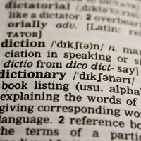 A page from the dictionary, highlighting the definition of dictionary.